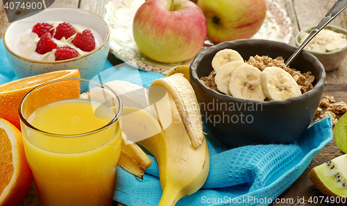 Image of healthy breakfast products