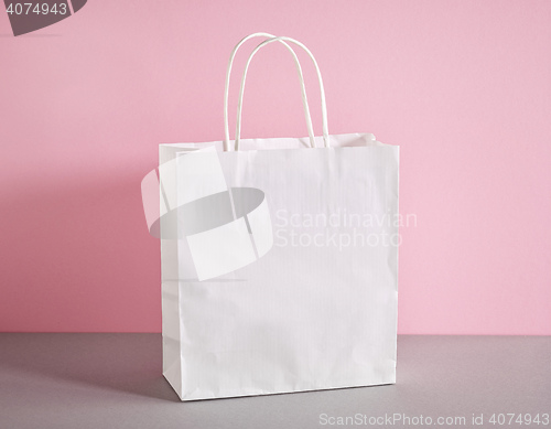 Image of white paper shopping bag