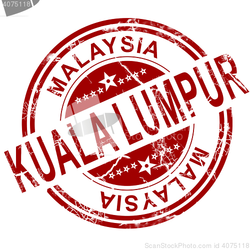 Image of Red Kuala Lumpur stamp 