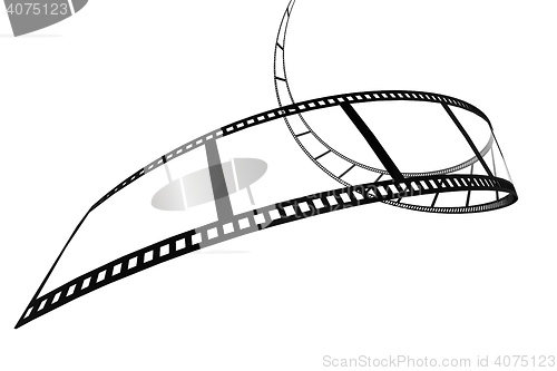 Image of Isolated film with white background