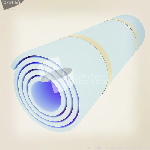 Image of karemat. 3D illustration. 3D illustration. Vintage style.