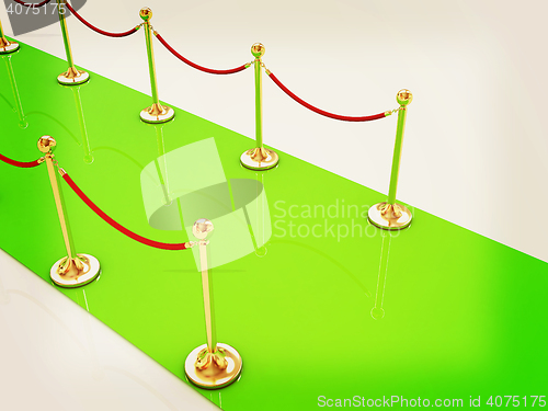 Image of 3d illustration of path to the success. 3D illustration. Vintage