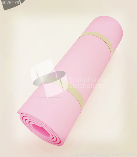 Image of karemat. 3D illustration. 3D illustration. Vintage style.