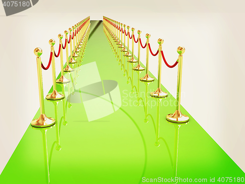 Image of 3d illustration of path to the success. 3D illustration. Vintage