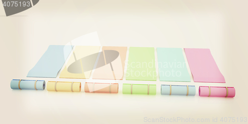 Image of karemats. 3D illustration. 3D illustration. Vintage style.