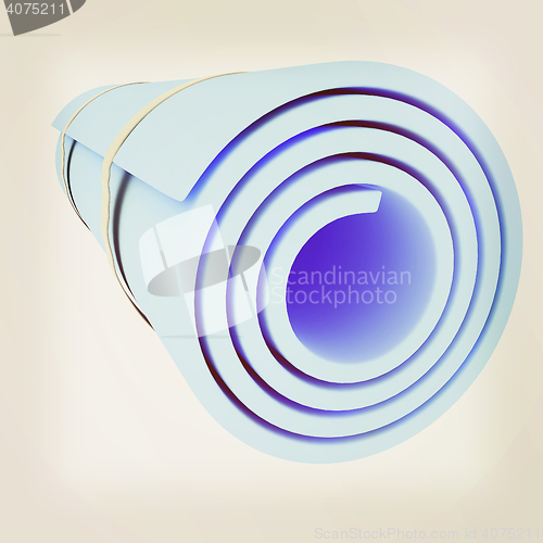 Image of karemat. 3D illustration. 3D illustration. Vintage style.