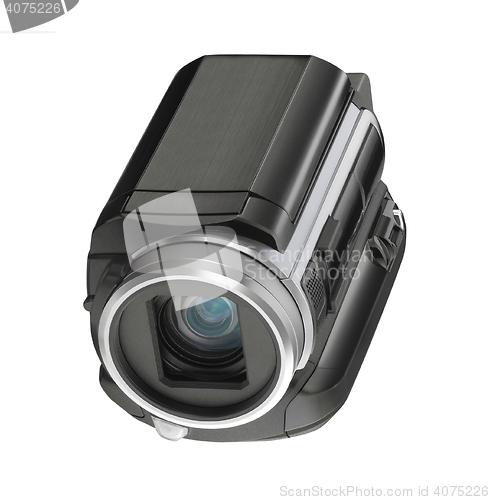 Image of Digital video camera isolated