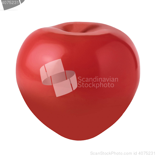 Image of Red Apple Isolated