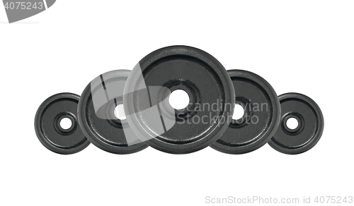 Image of Dumbbells isolated