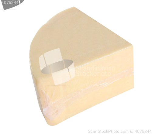 Image of piece of cheese isolated