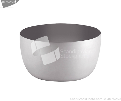 Image of steel pot isolated