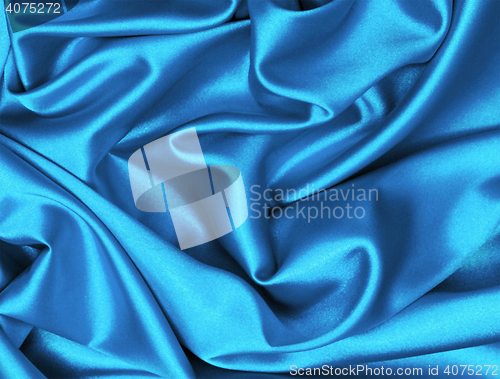 Image of Smooth elegant dark blue silk