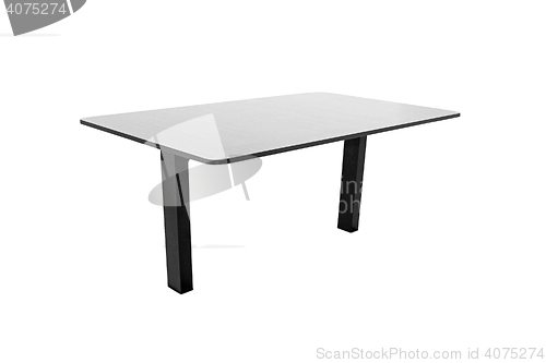 Image of Wooden table on white background