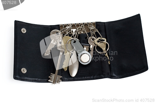 Image of leather key holder