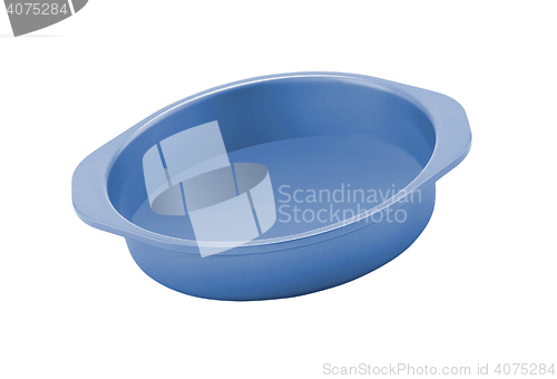 Image of Dog food bowl blue