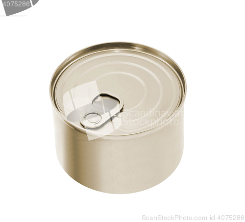 Image of Tin can with no label