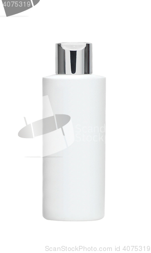 Image of white shampoo bottle