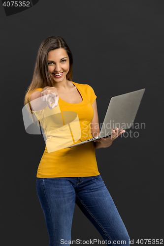 Image of Woman with a laptop