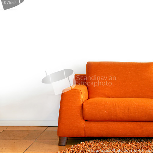 Image of Orange sofa