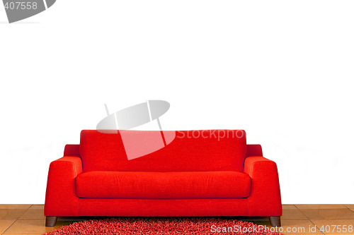 Image of Red sofa
