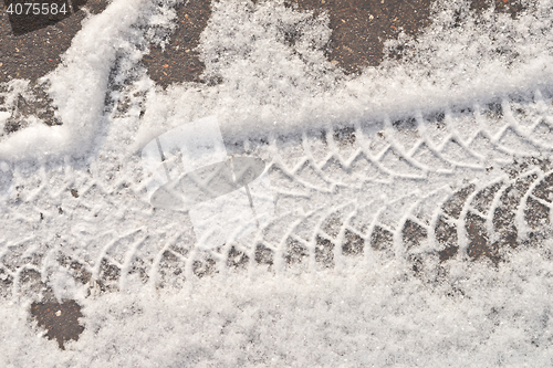 Image of wheel prints