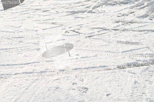 Image of wheel prints