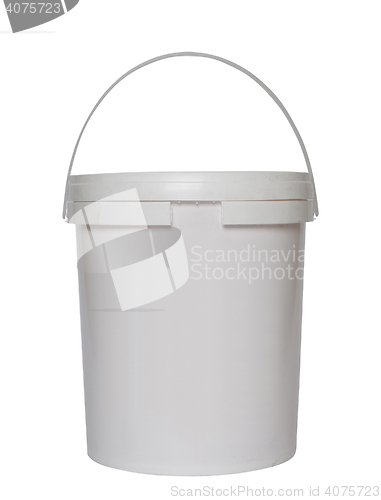 Image of White plastic bucket