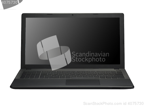 Image of laptop isolated on white