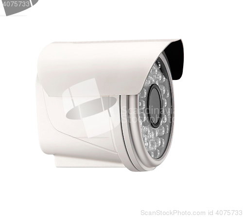 Image of spy camera isolated on white