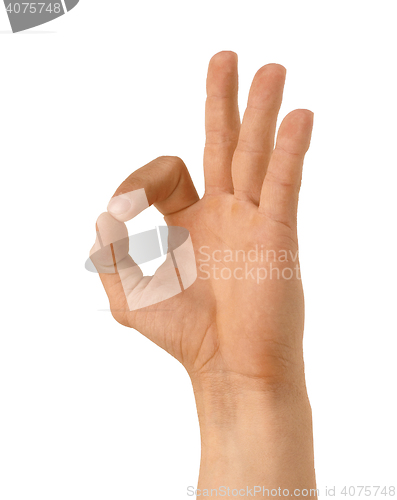 Image of hand sign