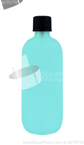 Image of Blue shampoo bottle