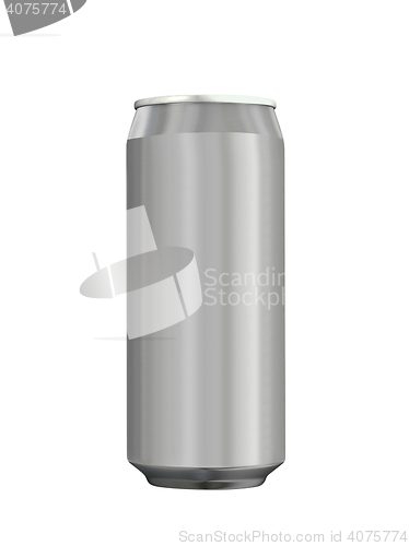 Image of beer can isolated on a white