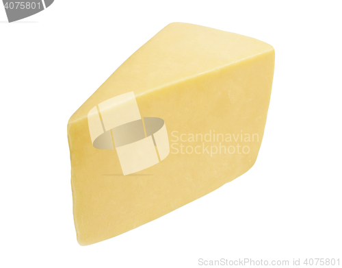 Image of piece of cheese isolated