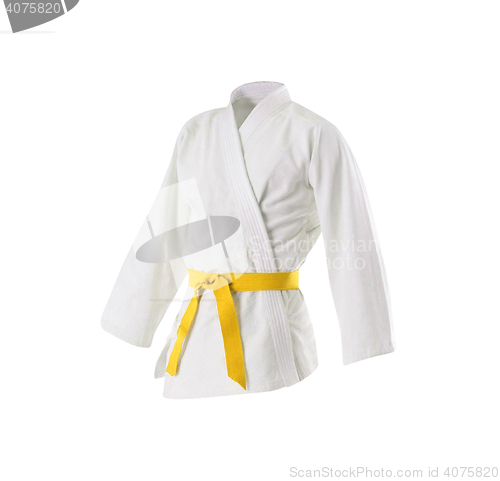 Image of Judogi with yellow belt