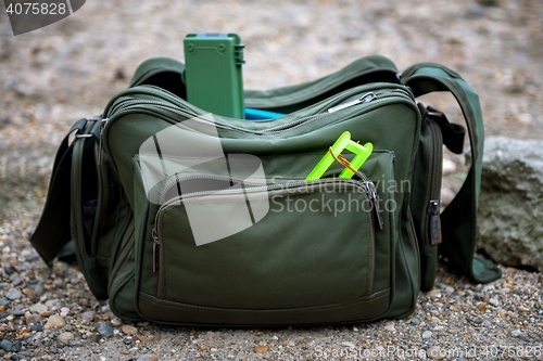 Image of Fishing bag outside