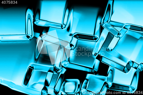 Image of abstract blue ice texture