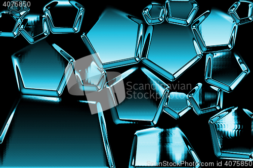 Image of abstract blue ice texture