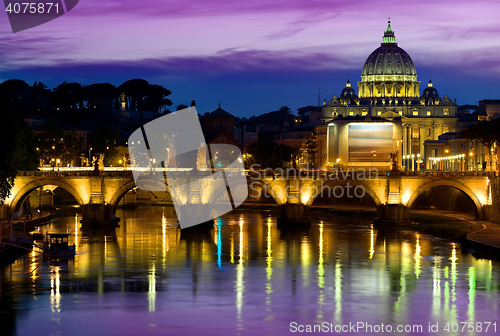 Image of Purple sky and Vatican