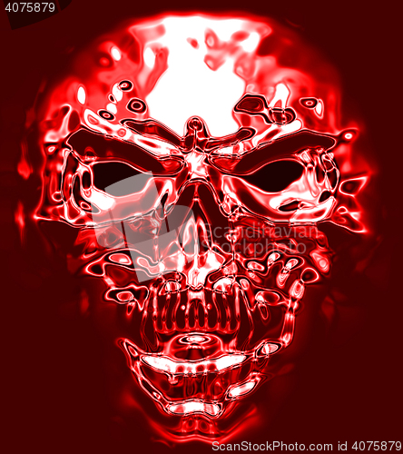 Image of abstract human skull