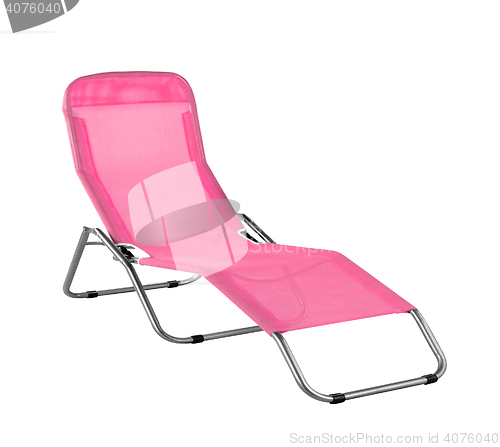 Image of pink deckchair