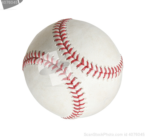 Image of baseball on a white background