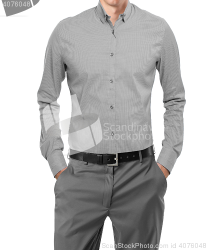 Image of businessman isolated on white