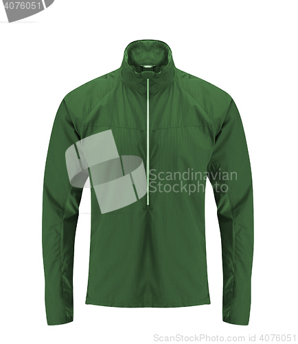 Image of green jacket isolated on white