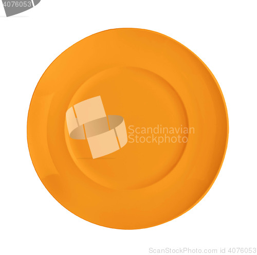 Image of Orange empty plate