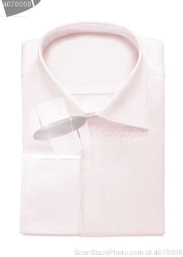 Image of folded shirt isolated on white