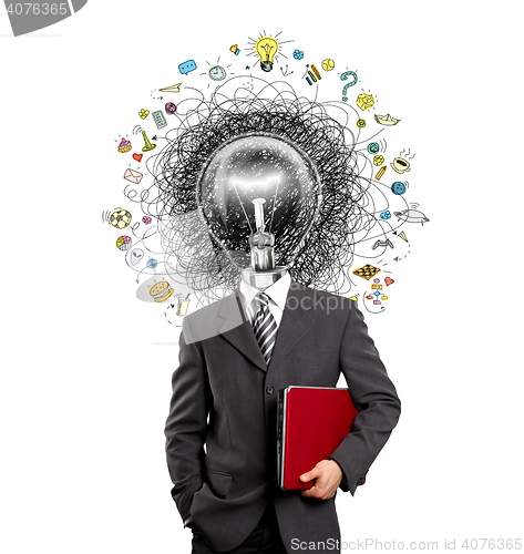 Image of lamp head man have got an idea