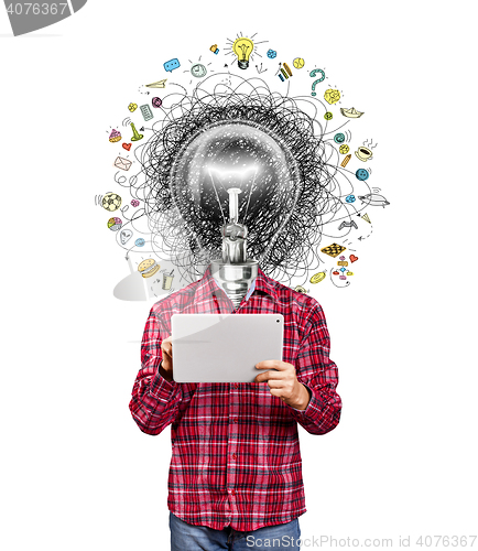 Image of lamp head man have got an idea