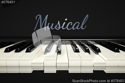 Image of classic piano keys background