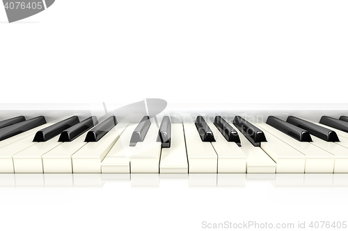 Image of classic piano keys background