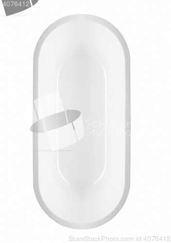 Image of bathtub on white background